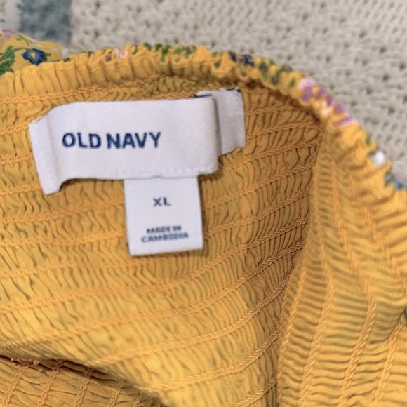 Old Navy Yellow Sundress Sleeveless Flutter Scoop size XLarge - Picture 5 of 7